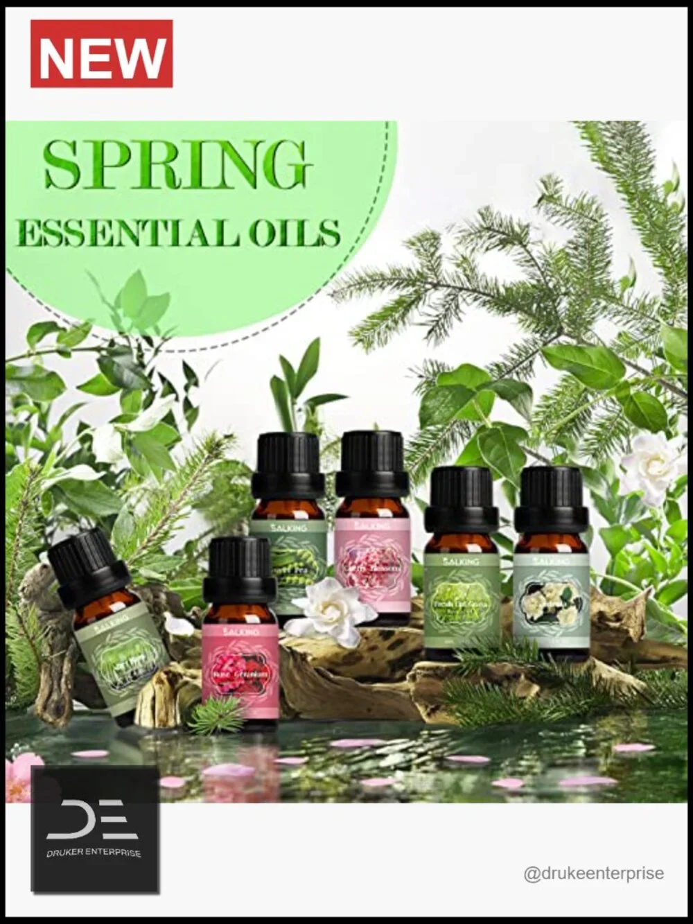 Premium Fragrance Oil Set for Diffuser, Soap & Candle Making - 6 Scents